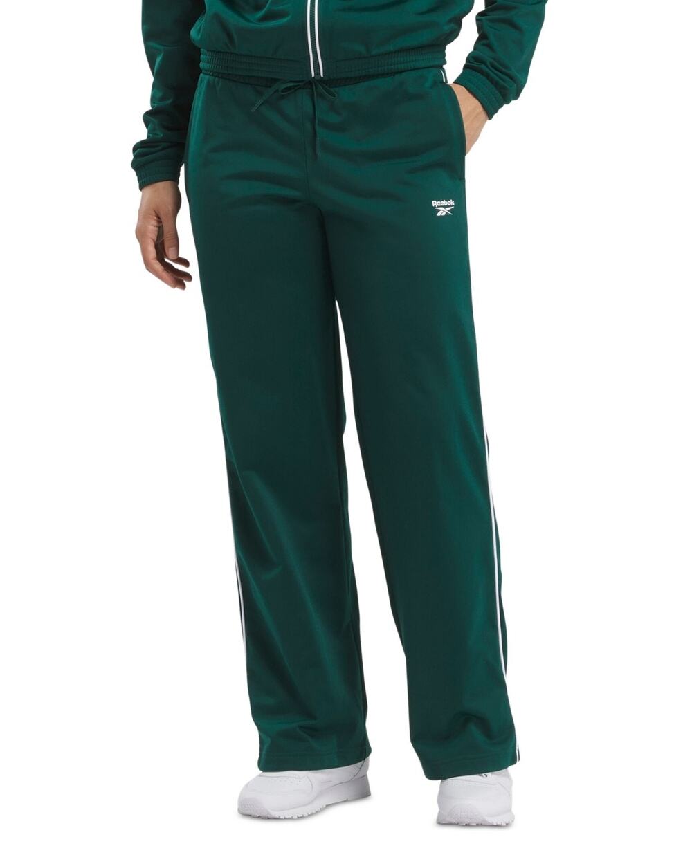 NEW Reebok Women's Identity Straight-Leg Tricot Track Training Pants Green 2X